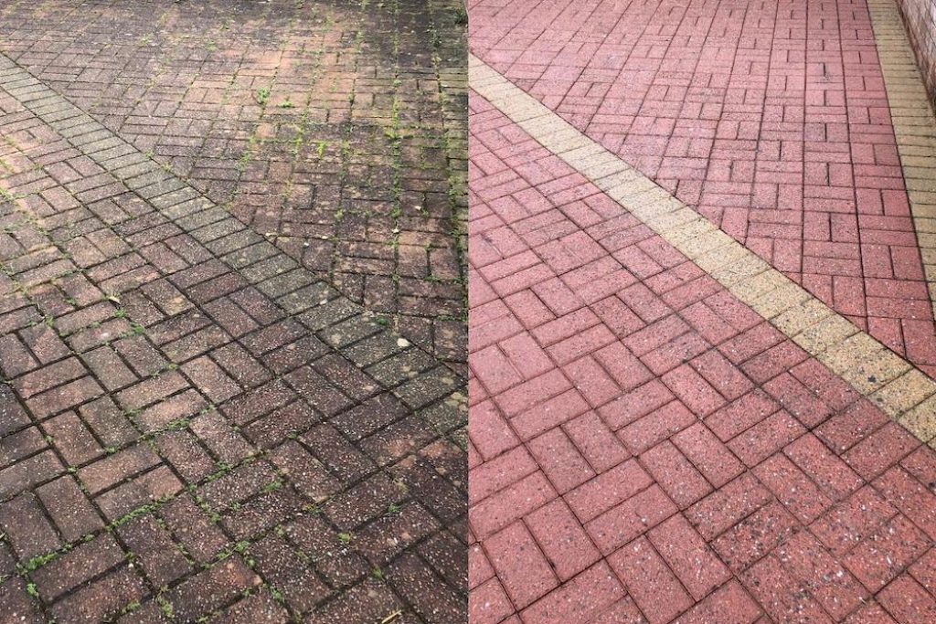 pressure-washed-brick-driveway-before-after